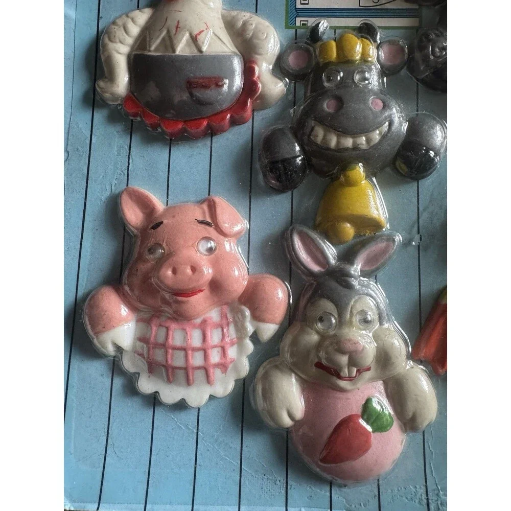 Set Of 6 Country Critters Refrigerator Magnets New Design Farm Vintage Sealed